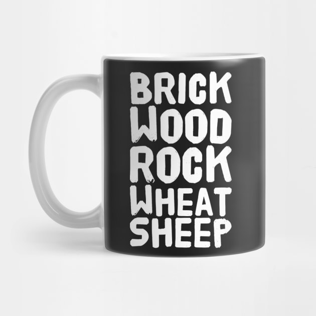 Brick Wood Rock Wheat Sheep by captainmood